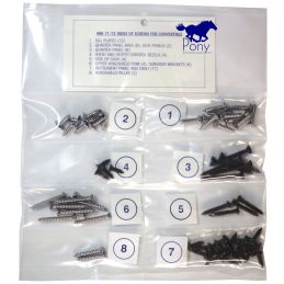 Juego de tornillos para tapicería interior, descapotable 71-73