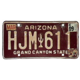Arizona license plate