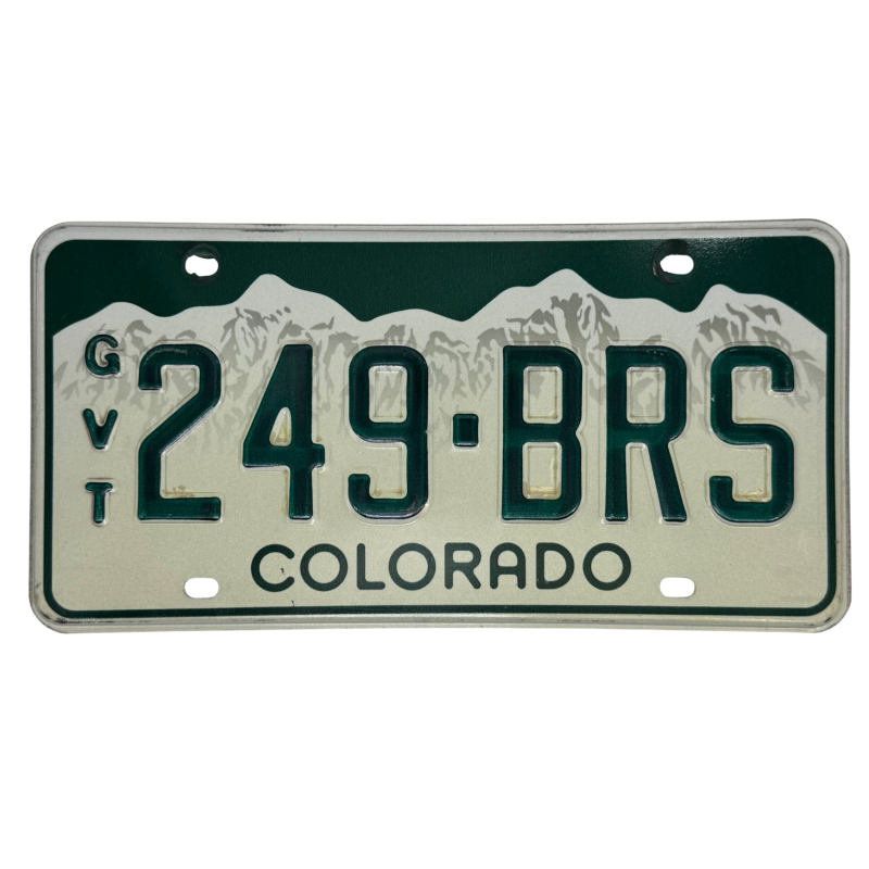 Placa de colorado Placa de colorado