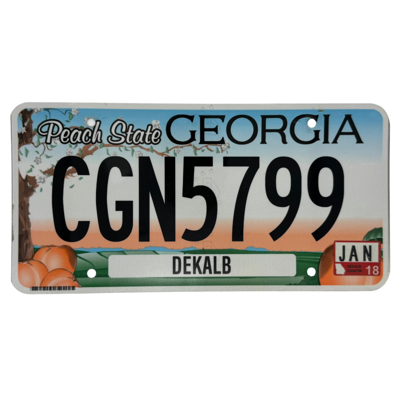 Georgia Nummernschild Georgia Nummernschild