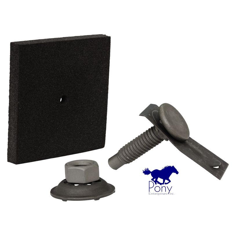 Fender To Cowl Bolt (w/ nut & rubber pad) 64-68