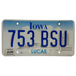 Tablica rejestracyjna Iowa