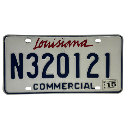 Plaque d'immatriculation de la Louisiane