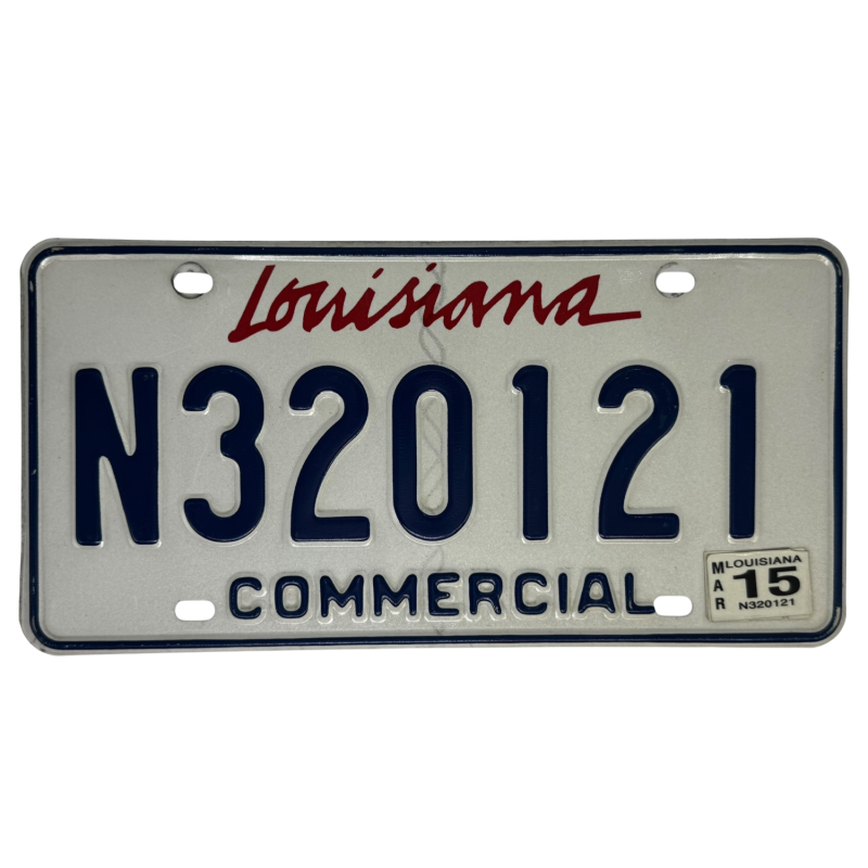 Louisiana license plate Louisiana license plate