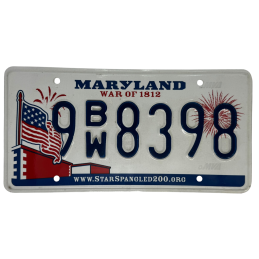 Maryland license plate