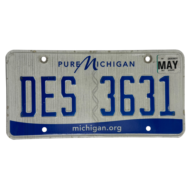 Michigan valstybinio numerio ženklas Michigan valstybinio numerio ženklas