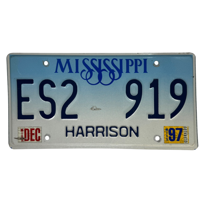 Mississippi valstybinio numerio ženklas Mississippi valstybinio numerio ženklas