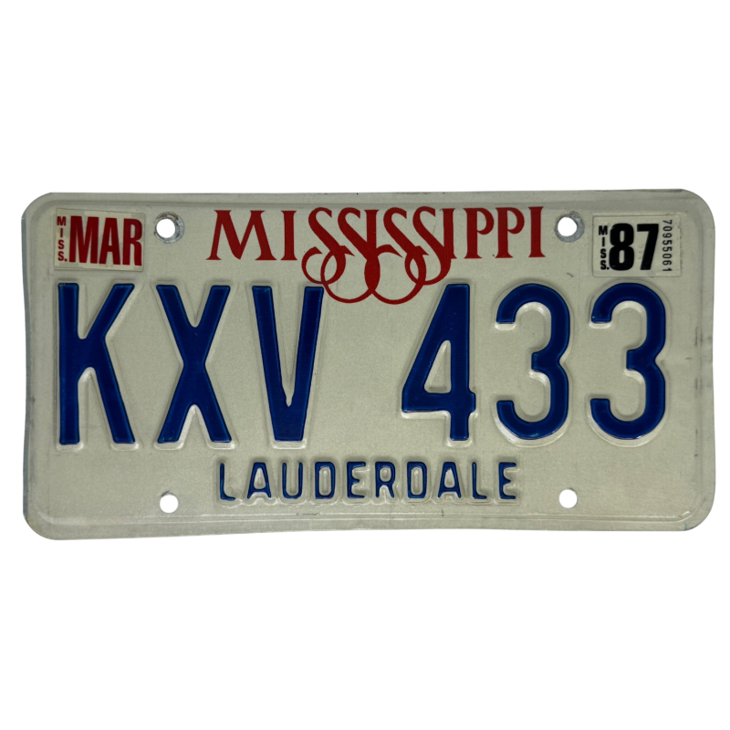 Mississippi valstybinio numerio ženklas Mississippi valstybinio numerio ženklas