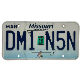 Plaque d'immatriculation du Missouri