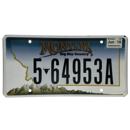 Montana license plate
