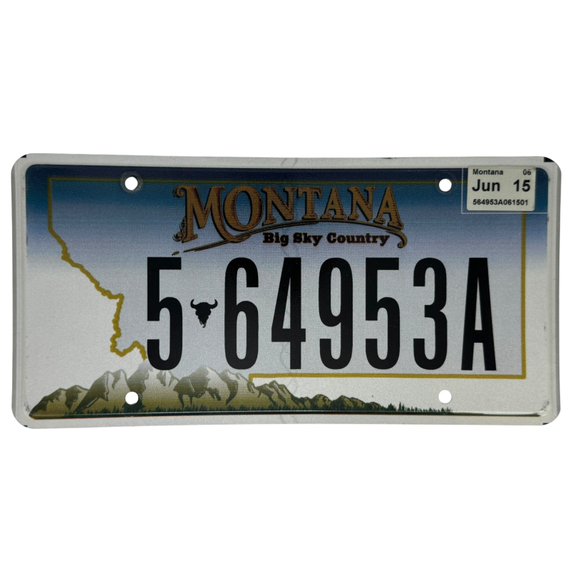 Montana license plate Montana license plate