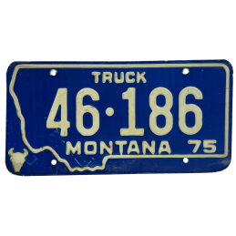 Montana license plate