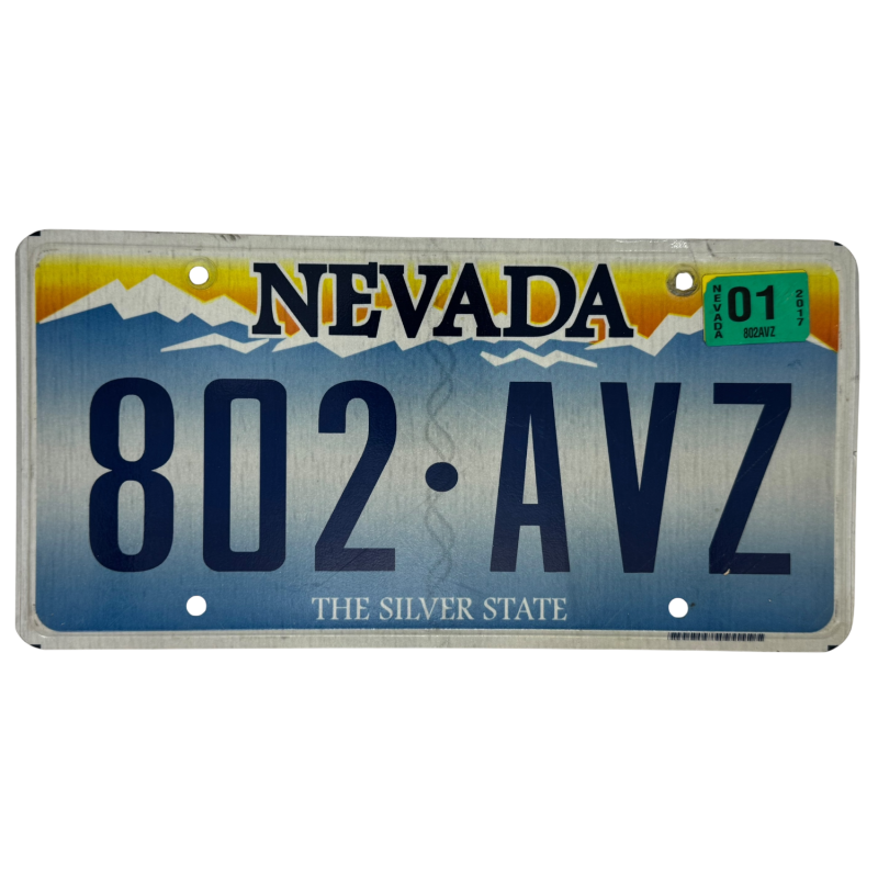 Nevada license plate Nevada license plate