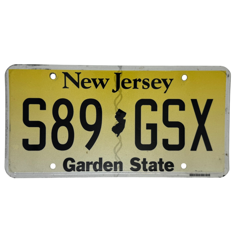New Jersey license plate New Jersey license plate