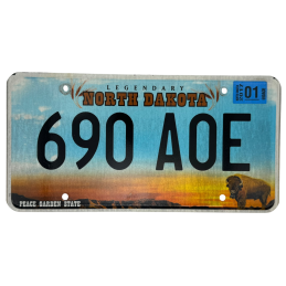 North Dakota license plate