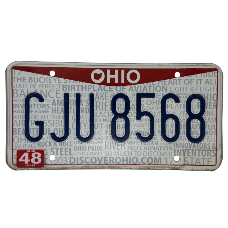 OHIO license plate OHIO license plate