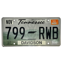 Plaque d'immatriculation Tennessee