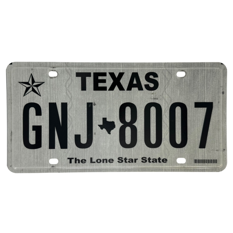 Texas Nummernschild Texas Nummernschild