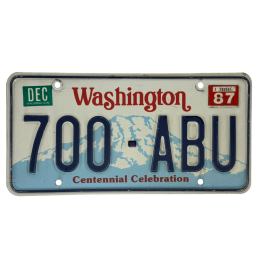 Plaque d'immatriculation du Washington