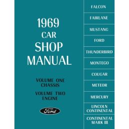 Ford Car Shop Manual - 5 Volumes 1969