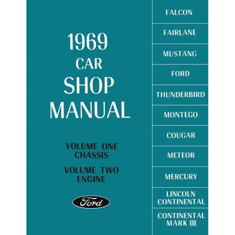 Ford Car Shop Manual - 5 Volumes 1969
