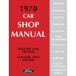 Ford Car Shop Manual - 5 Volumes 1970