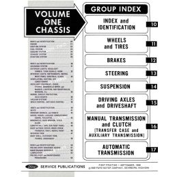 Ford Car Shop Manual - 5 Volumes 1970