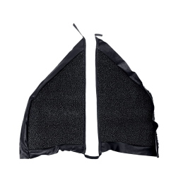 Tappeto laterale con pannello anti-scivolo, nero 65-66