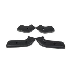 Front seat hinge covers, black 68-70