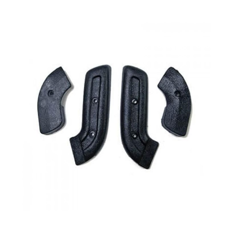 Front seat hinge covers, black 68-70 Front seat hinge covers, black 68-70