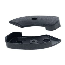 Front seat hinge covers/ seats - black 64-67