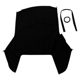 Cabrio roof with glass/ black, premium 69-70