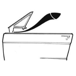 Guarnizioni - gomma del telaio della finestra triangolare della porta, coppia 67-68