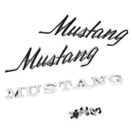 1969 - 1972 Ford Mustang Emblem Satz alle Karosserie- und Motorvarianten / C9ZZ-6540282KIT
