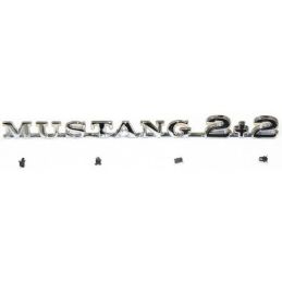Mustang 2+2 Fastback fender emblem 65-66
