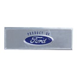 Door sill strip/ molding emblem, blue 68-73