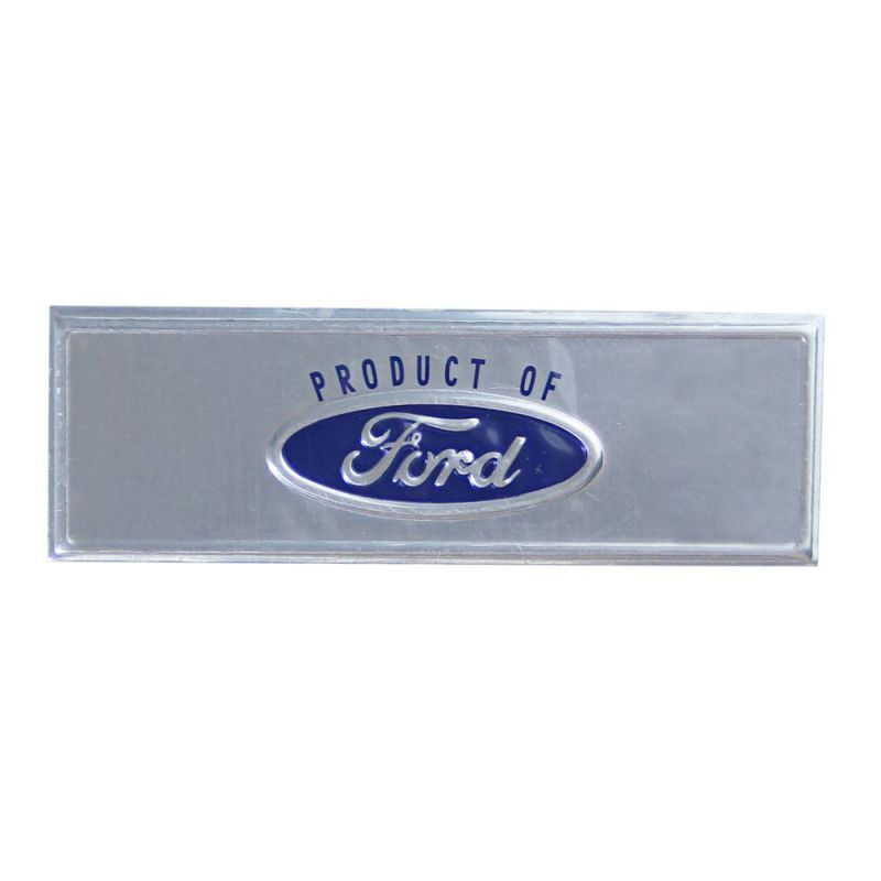 Door sill strip/ molding emblem, blue 68-73