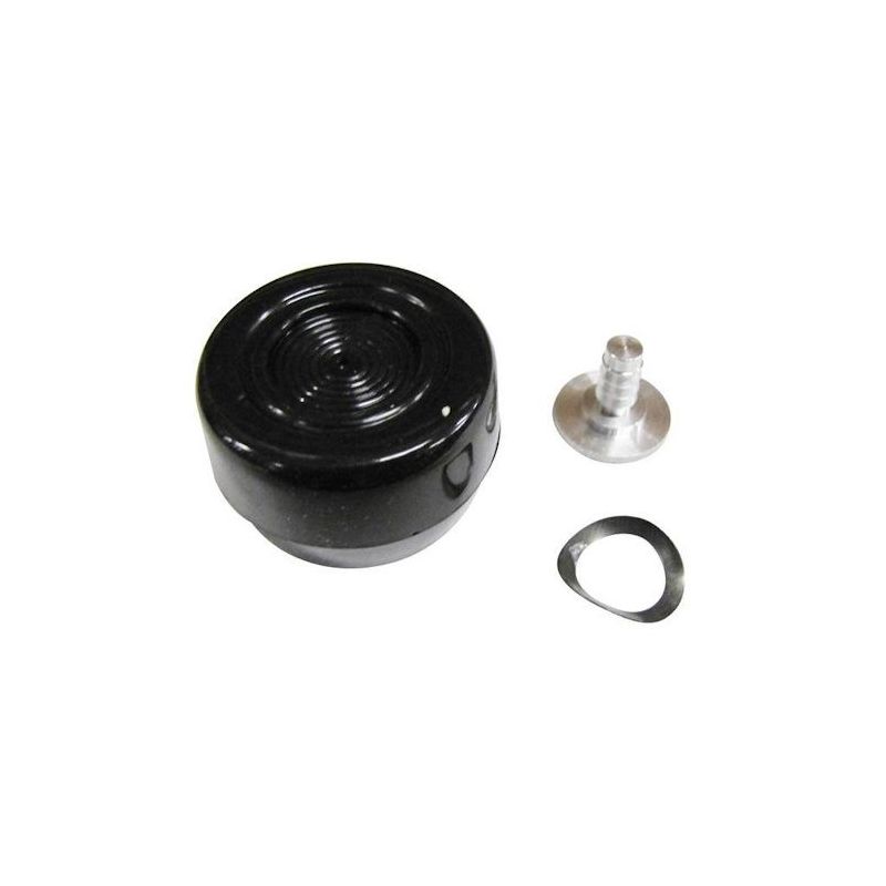 Window crank knob and pin, black 68-73