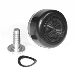 Window crank knob and pin, black 68-73