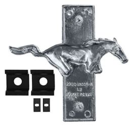 Emblema y soporte para parrilla, custom 65-73