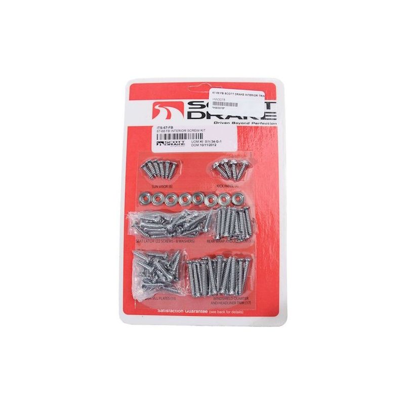 Set șuruburi ornamente interioare, Fastback 67-68