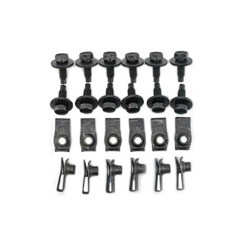 Ensemble de boulons et de supports d'ailes pour toute la voiture 65-68