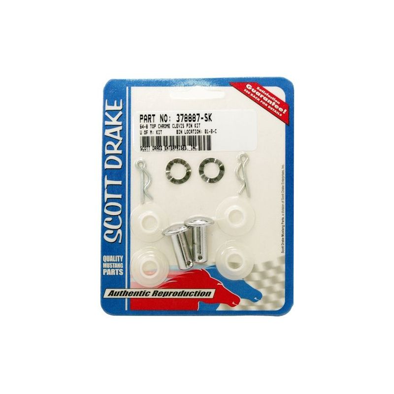 Roof hinge pin repair kit Cabrio 64-68