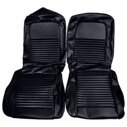 Fastback upholstery full set/ black, standard 67