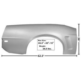Panel lateral derecho completo, Cabriolet 69
