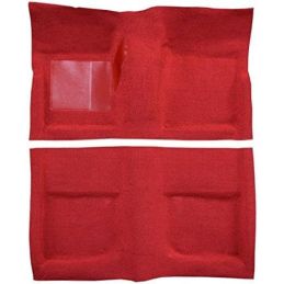 Tapis de sol rouge vif 1965, Cabriolet 64-68