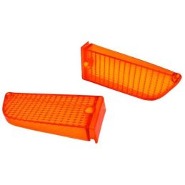 Glass position light / turn signal front/ pair 71-72