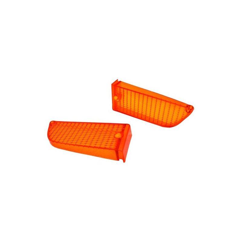 Glass position light / turn signal front/ pair 71-72
