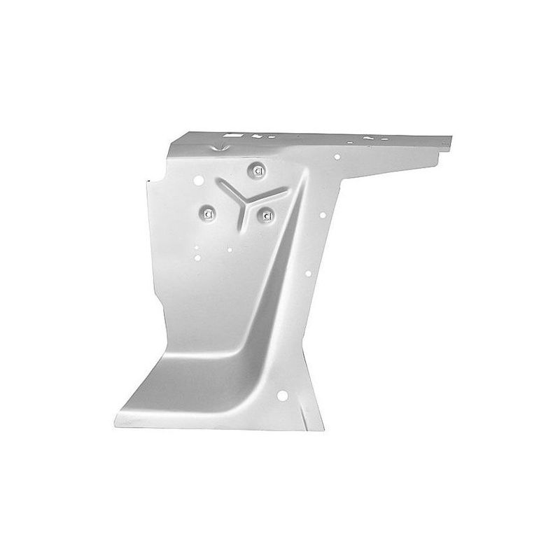 Front fender rear apron, left 64-66