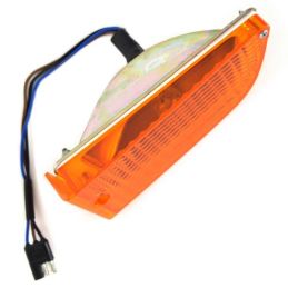 Front turn signal, left, complete 71-72